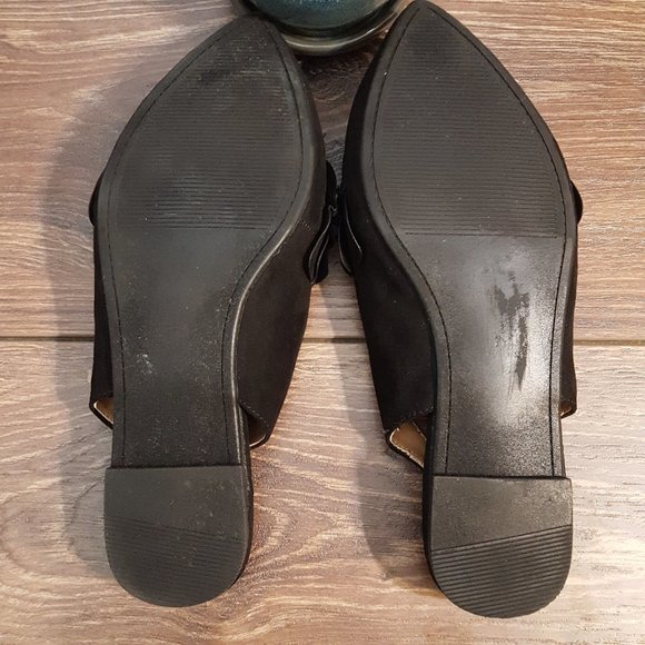 Torrid Black Slingback Flats Size 10W - Picture 6 of 6